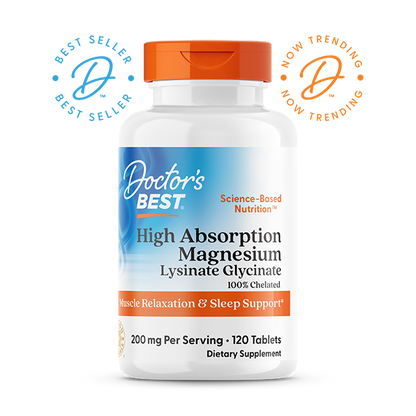 Doctor's Best High Absorption Magnesium, 100 mg, 120 Tablets