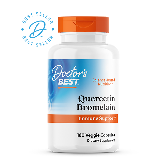 Doctor's Best Quercetin Bromelain, 180 Veggie Caps