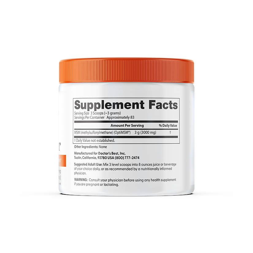 Doctor's Best MSM Powder with OptiMSM, 8.8 oz (250 g)