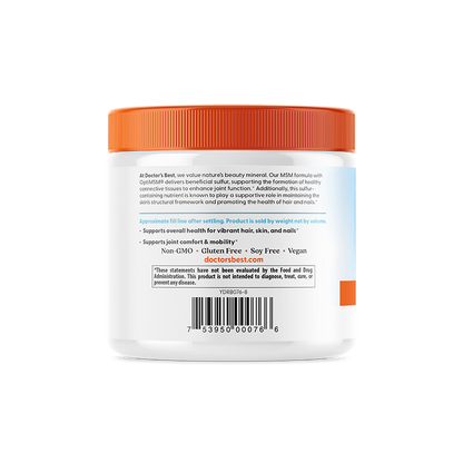 Doctor's Best MSM Powder with OptiMSM, 8.8 oz (250 g)