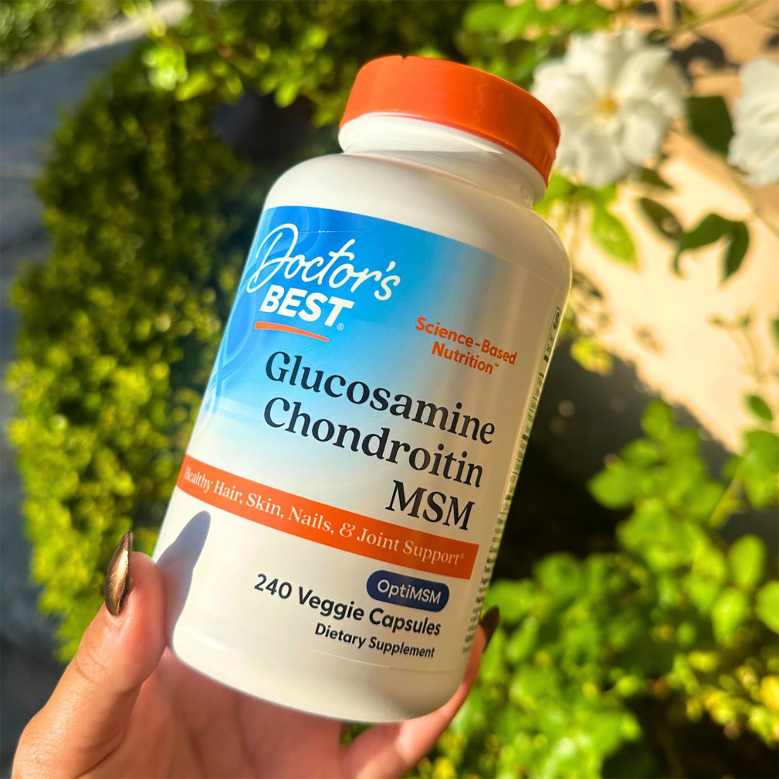 Doctor's Best Glucosamine Chondroitin MSM with OptiMSM, 240 Veggie Cap
