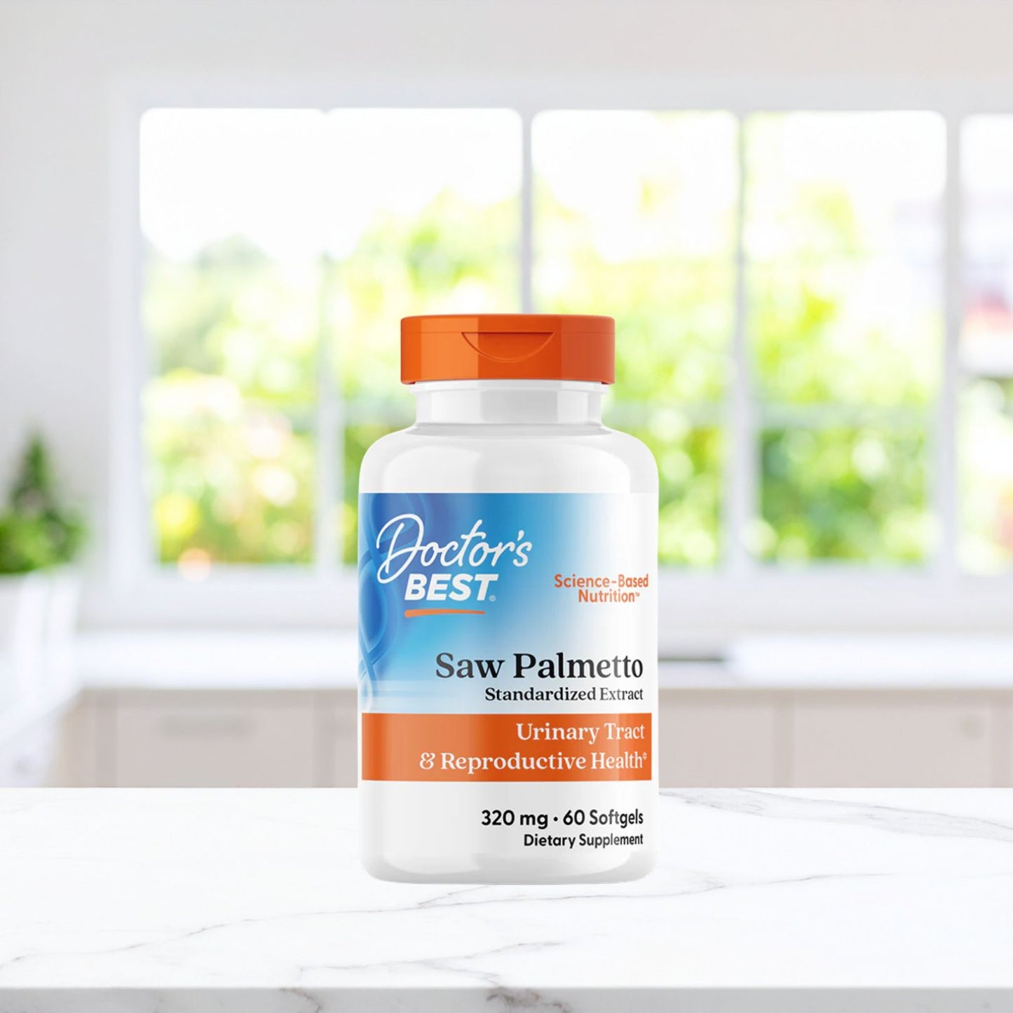 Doctor's Best Saw Palmetto with Prosterol, Standardized Extract, 320 mg, 60 Softgels