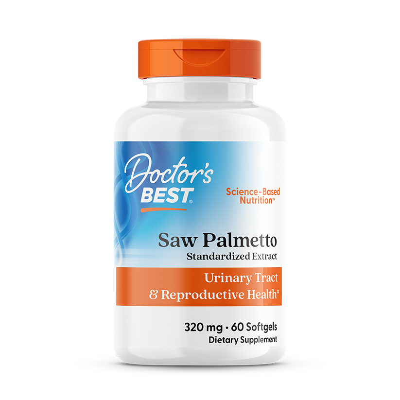 Doctor's Best Saw Palmetto with Prosterol, Standardized Extract, 320 mg, 60 Softgels