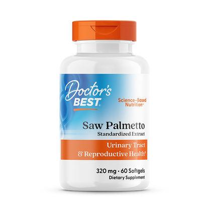 Doctor's Best Saw Palmetto with Prosterol, Standardized Extract, 320 mg, 60 Softgels