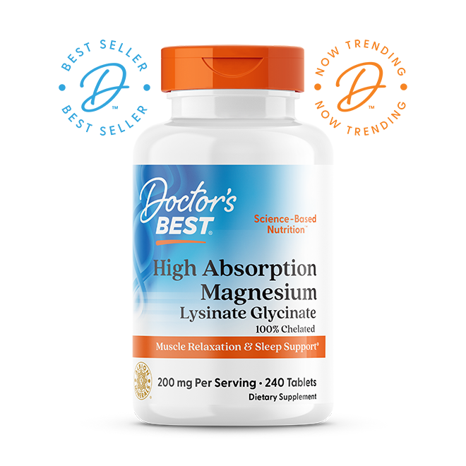 Doctor's Best High Absorption Magnesium, 100 mg, 240 Tablets
