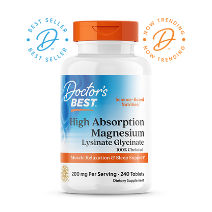 Doctor's Best High Absorption Magnesium, 100 mg, 240 Tablets