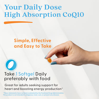 Doctor's Best High Absorption CoQ10 with BioPerine, 100 mg, 60 Softgels