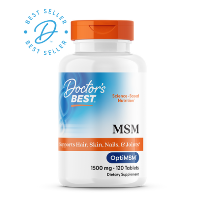 Doctor's Best MSM with OptiMSM, 1,500 mg, 120 Tablets