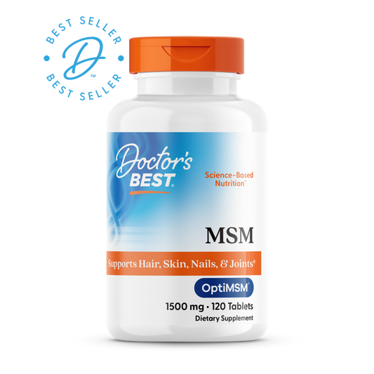 Doctor's Best MSM with OptiMSM, 1,500 mg, 120 Tablets