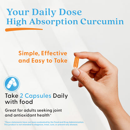 High Absorption Curcumin, 1000 mg Per Serving, 120 Capsules