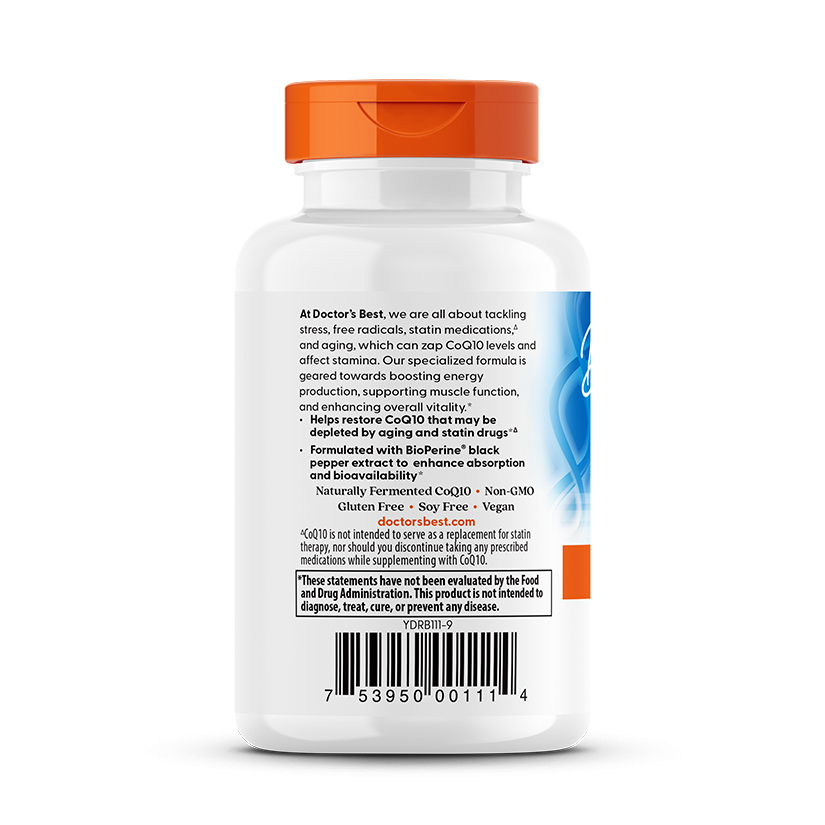 Doctor's Best High Absorption CoQ10 with BioPerine, 200 mg, 60 Veggie Caps