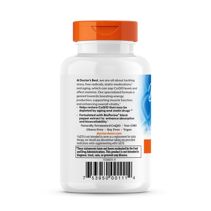 Doctor's Best High Absorption CoQ10 with BioPerine, 200 mg, 60 Veggie Caps