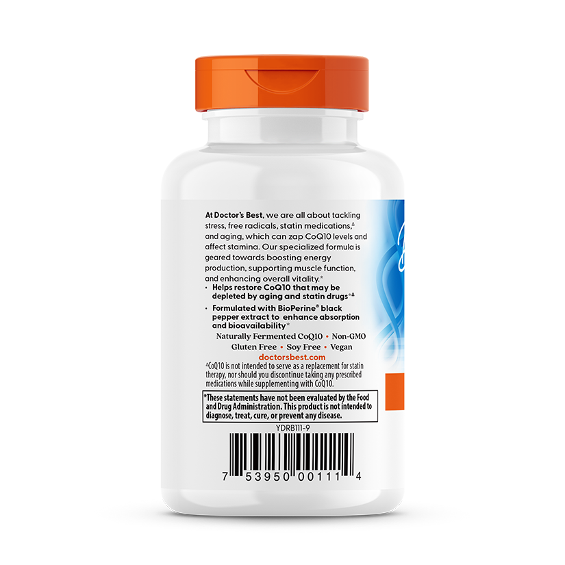 Doctor's Best High Absorption CoQ10 with BioPerine, 200 mg, 60 Veggie Caps