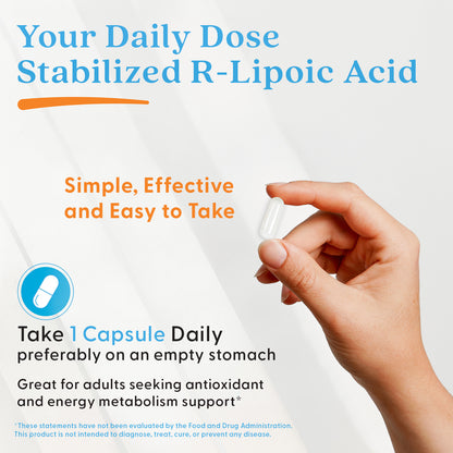 Doctor's Best Stabilized R-Lipoic Acid, 100 mg, 60 Veggie Caps