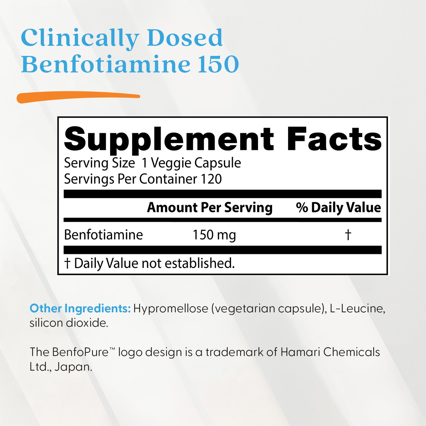 Doctor's Best Benfotiamine 150 with BenfoPure, 150 mg, 120 Veggie Caps