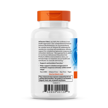 Doctor's Best Benfotiamine 150 with BenfoPure, 150 mg, 120 Veggie Caps
