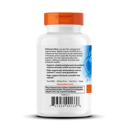 Doctor's Best Alpha-Lipoic Acid, 600 mg, 60 Veggie Caps