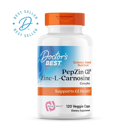 Doctor's Best PepZin GI, Zinc-L-Carnosine Complex, 120 Veggie Caps