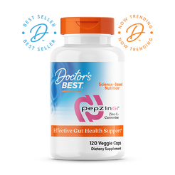 Doctor's Best PepZin GI, Zinc-L-Carnosine Complex, 120 Veggie Caps