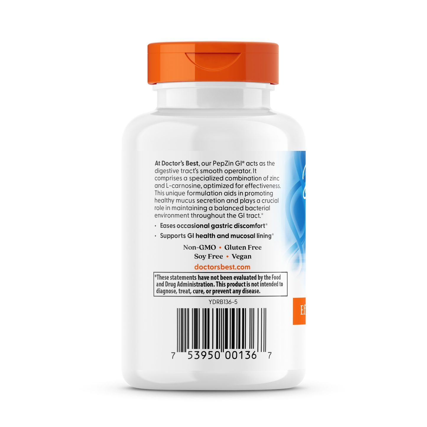 Doctor's Best PepZin GI, Zinc-L-Carnosine Complex, 120 Veggie Caps