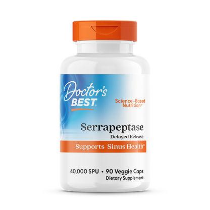 Doctor's Best Serrapeptase, 40,000 SPU, 90 Veggie Caps