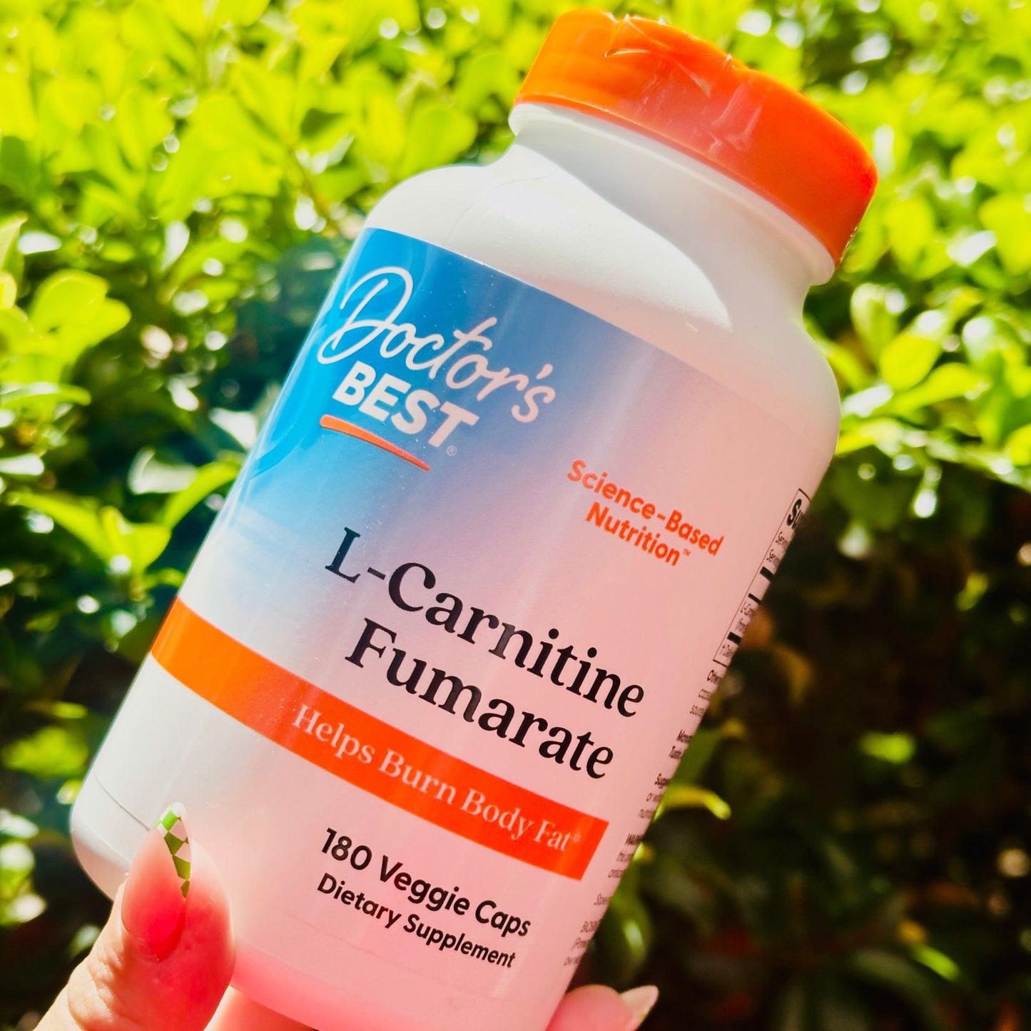 Doctor's Best L-Carnitine Fumarate with Biosint Carnitines, 855 mg, 180 Veggie Caps