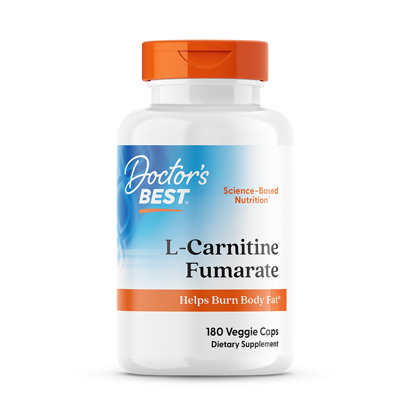 Doctor's Best L-Carnitine Fumarate with Biosint Carnitines, 855 mg, 180 Veggie Caps
