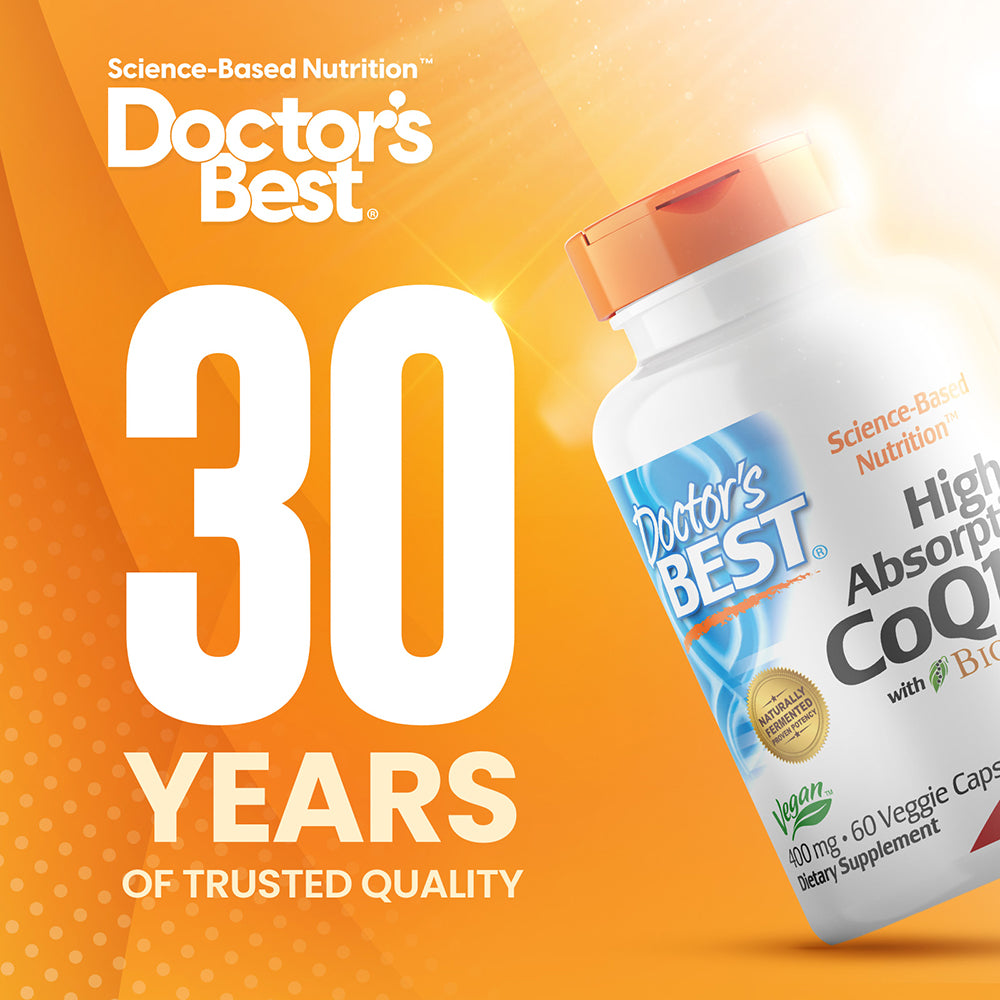 Doctor's Best High Absorption CoQ10 with BioPerine, 400 mg, 60 Veggie Caps