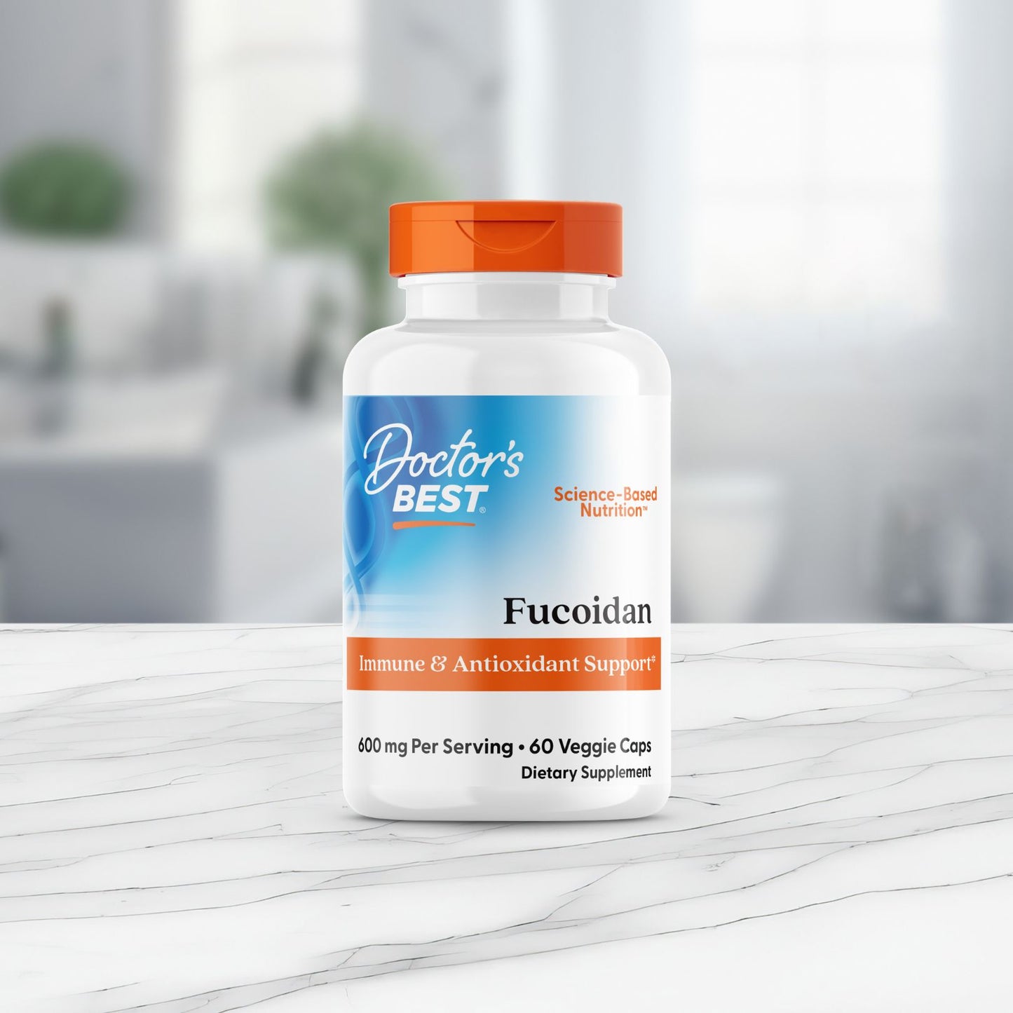 Doctor's Best Fucoidan, 600mg Per Serving, 60 Veggie Caps