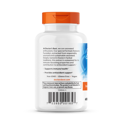 Doctor's Best Fucoidan, 600mg Per Serving, 60 Veggie Caps