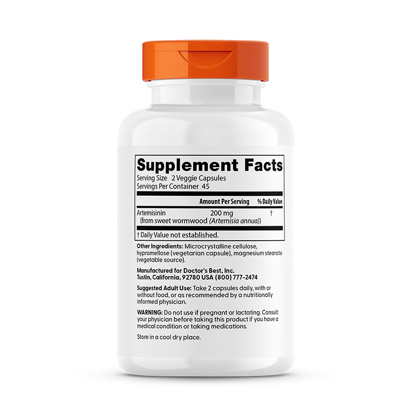 Doctor's Best Artemisinin, 100 mg, 90 Veggie Caps