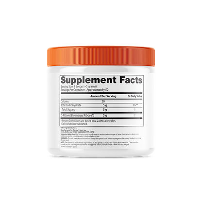 Doctor's Best Pure D-Ribose Powder with BioEnergy Ribose, 8.8 oz (250 g)