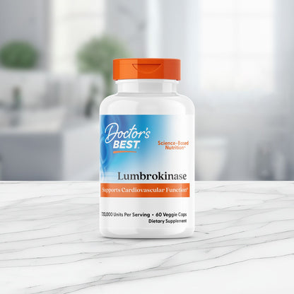 Doctor's Best Lumbrokinase, 720,000 Units Per Serving, 60 Veggie Caps