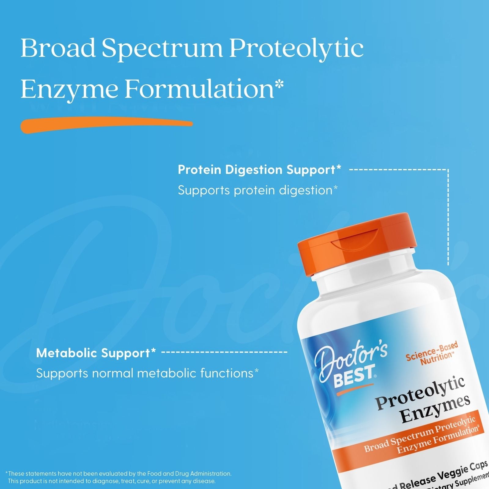 Doctor's Best Proteolytic Enzymes, 90 Delayed Release Veggie Caps