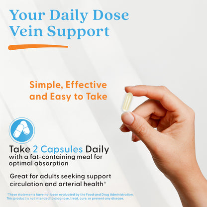 Doctor's Best Vein Support with DiosVein and MenaQ7, 60 Veggie Caps