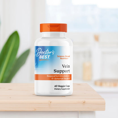 Doctor's Best Vein Support with DiosVein and MenaQ7, 60 Veggie Caps