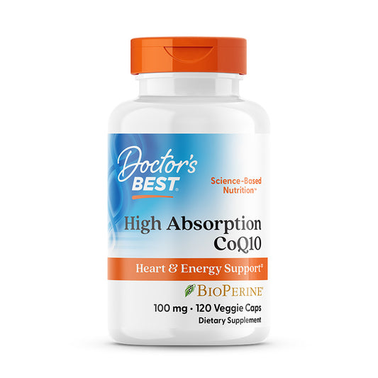 Doctor's Best High Absorption CoQ10 with BioPerine, 100 mg, 120 Veggie Caps