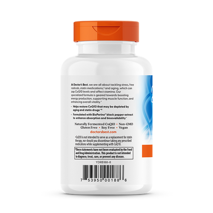 Doctor's Best High Absorption CoQ10 with BioPerine, 100 mg, 120 Veggie Caps