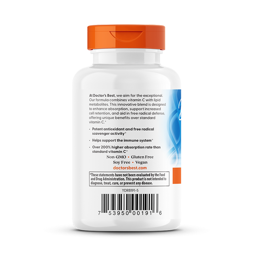 vitamin c lipid metabolites Doctor's Best High Absorption Vitamin C with PureWay-C, 500 mg, 60 Tab