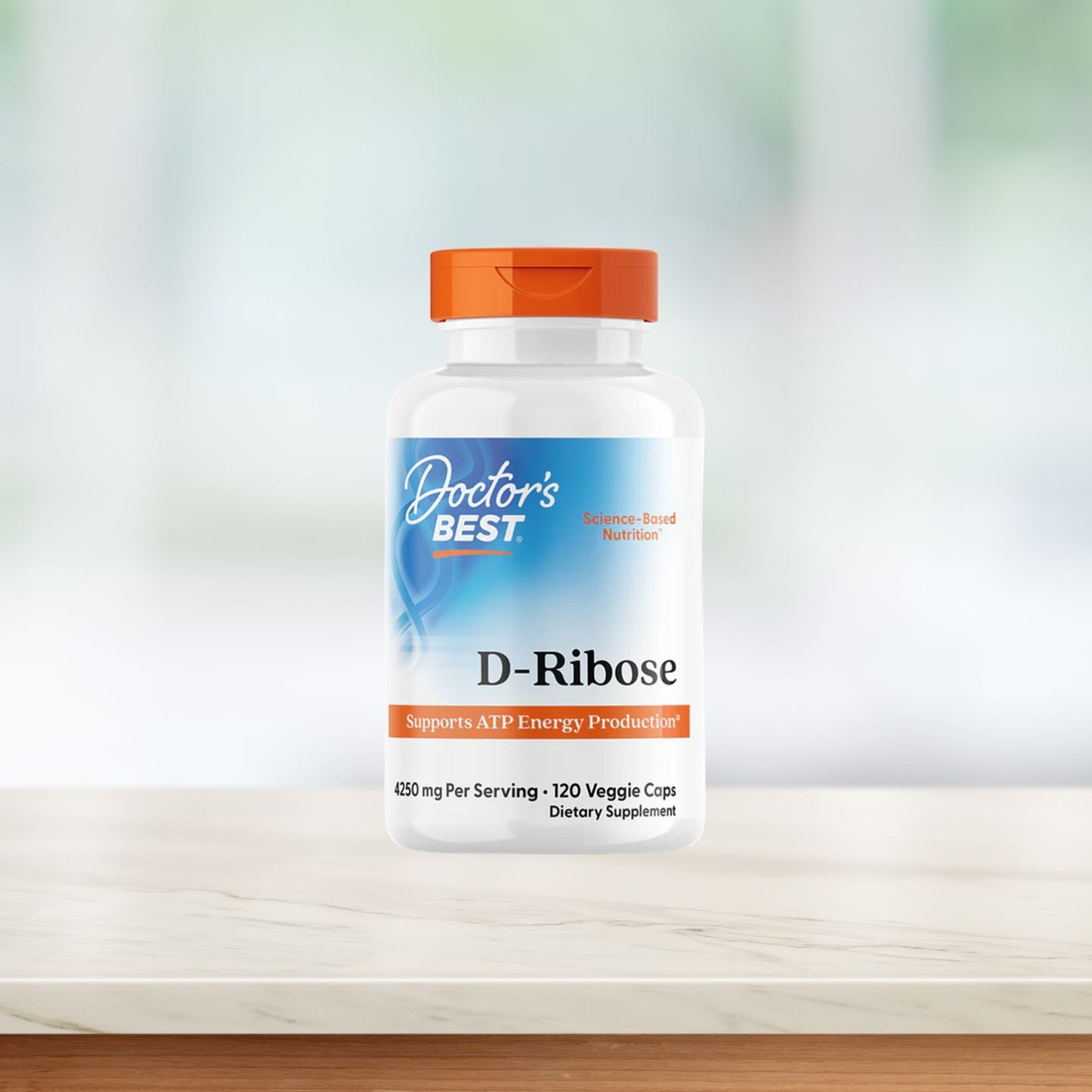 Doctor's Best D-Ribose with BioEnergy Ribose, 850 mg, 120 Veggie Caps