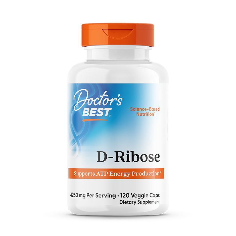 Doctor's Best D-Ribose with BioEnergy Ribose, 850 mg, 120 Veggie Caps