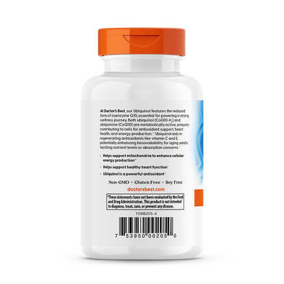 Doctor's Best Ubiquinol with Kaneka, 100 mg, 60 Softgels