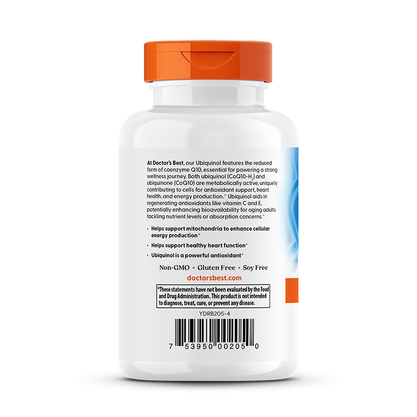 Doctor's Best Ubiquinol with Kaneka, 100 mg, 60 Softgels
