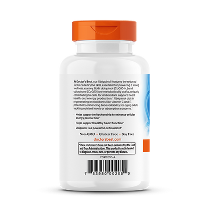 Doctor's Best Ubiquinol with Kaneka, 100 mg, 60 Softgels