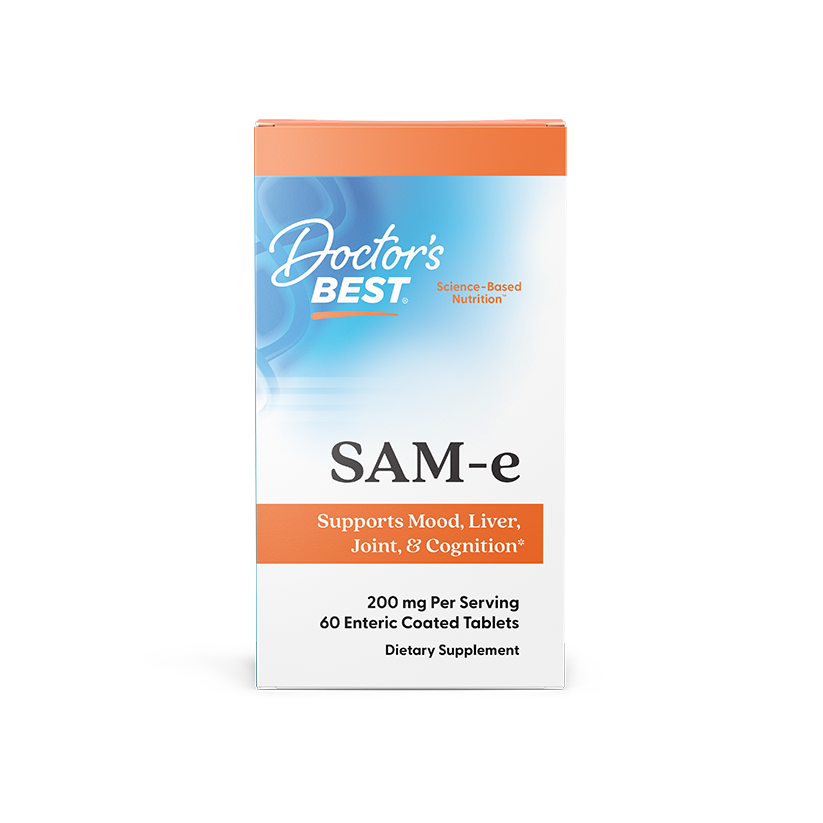 Doctor's Best SAM-e, 200 mg Per Serving, 60 Enteric Coated Tablets