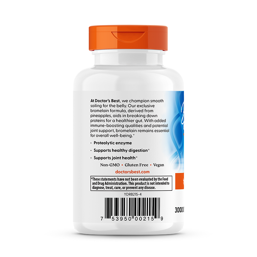Doctor's Best High Potency Bromelain 3000 GDU Per Gram, 90 Veggie Caps