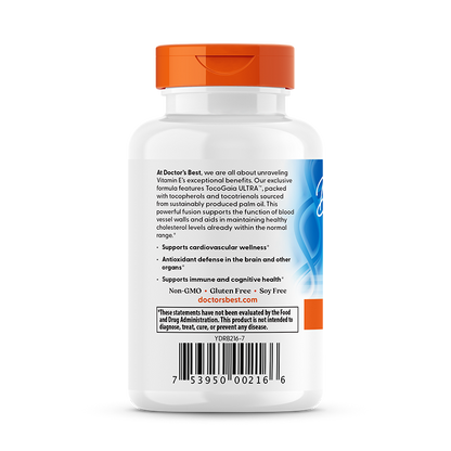 Doctor's Best Vitamin E Tocotrienols, 50 mg, 60 Softgels