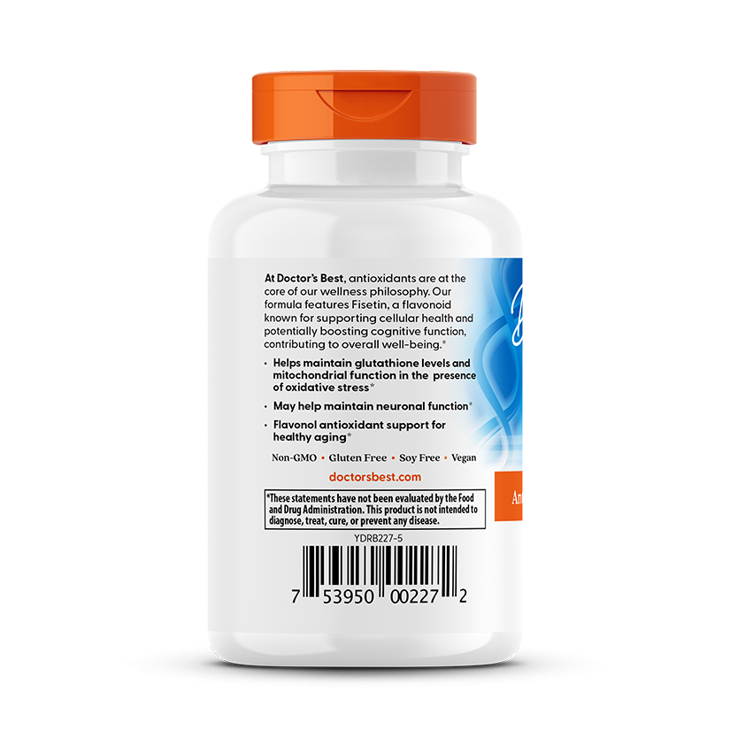 Doctor's Best Fisetin with Novusetin, 100 mg, 30 Veggie Caps