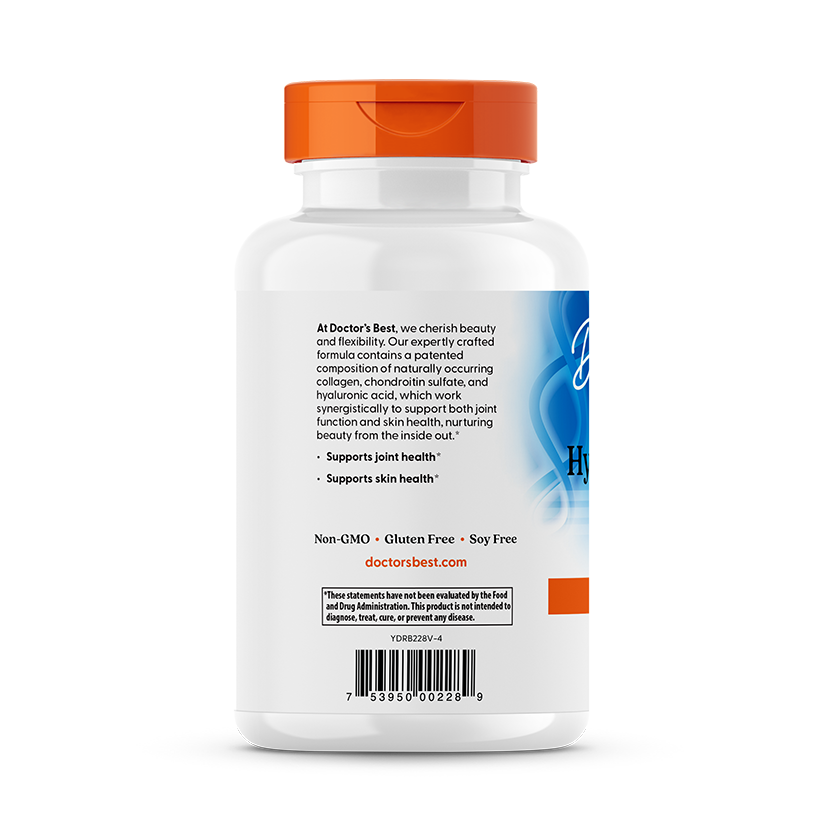 Doctor's Best Hyaluronic Acid + Chondroitin Sulfate, 180 Veggie Caps