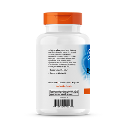 Doctor's Best Hyaluronic Acid + Chondroitin Sulfate, 180 Veggie Caps